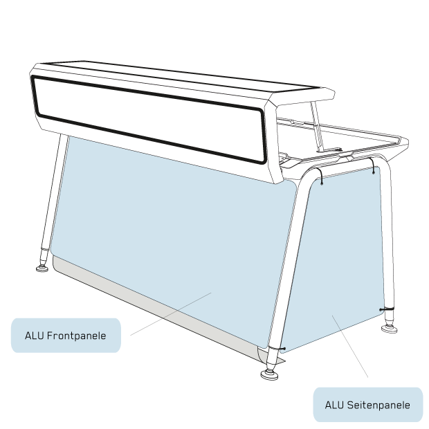 Mobile Bar ALU Branding Option Vorschau