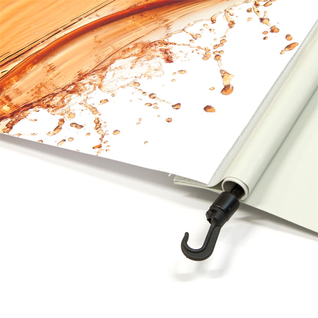 Wechselbare PVC Frontplane für die Mobile Bar Detailansicht