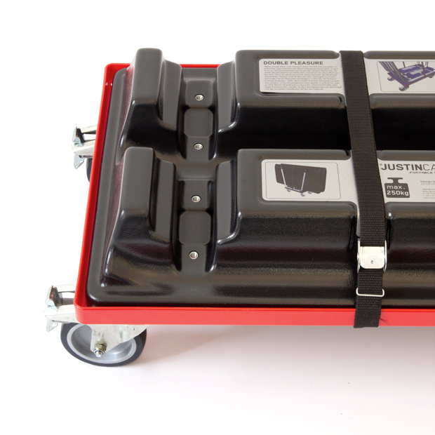 Double skater close up side view