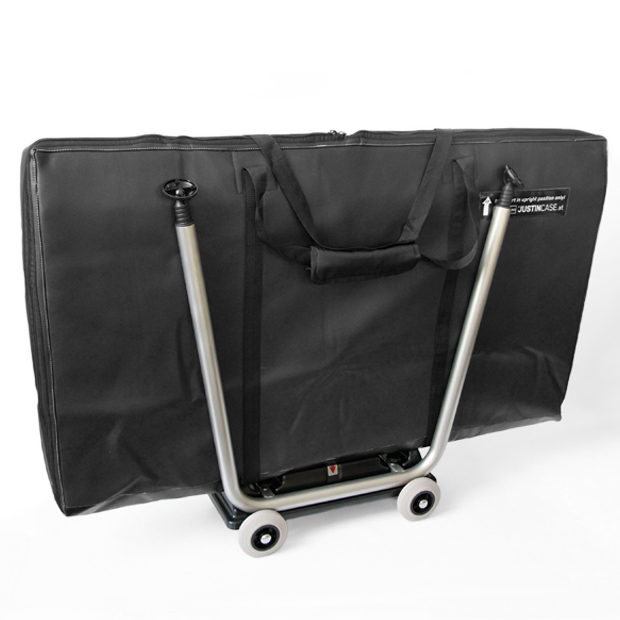 Single skater with bar in the transport bag